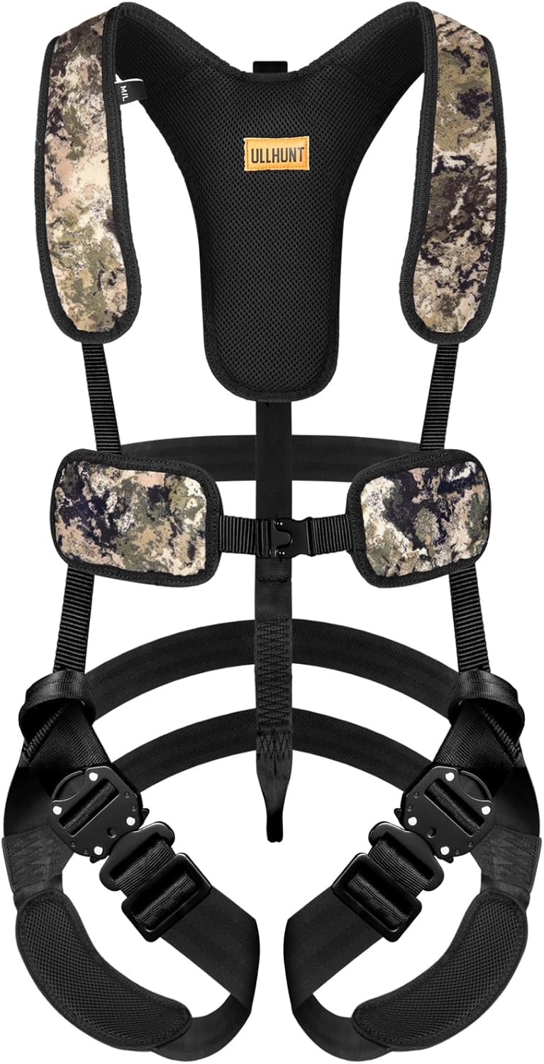 HUNTARMOR Tree Stand Safety Harness: Adjustable Tree Stand Harness for Hunting, Padded Treestand Safety Hunting Harnesses - Image 1